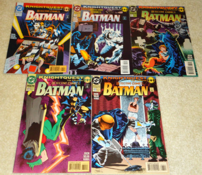 1994 DC- Detective Comics Vol 1 #669,670,671,672 & 673: Knightquest- The Crusade
