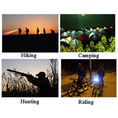 2 LED White Bue Light Head Lamp T6 XPE Torch Zoom Rechargeable Camp Fishing Hike - Picture 22 of 23