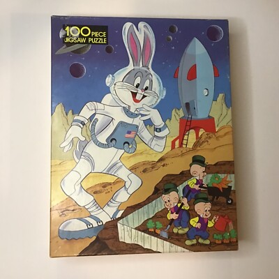 Vintage Looney Tunes Puzzle Bugs Bunny Astronaut in Space 100