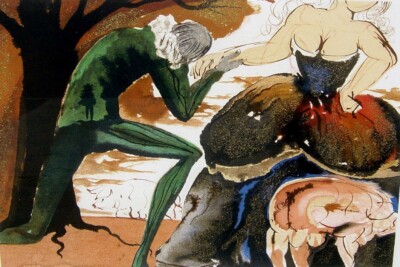 Salvador Dali 1904 / Farblithographie, handsigniert / Baisemain / Handkuss /1971
