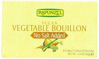 Rapunzel Pure Vegan Vegetable Bouillon, No Salt Added, 8 Cubes, 2.4-ounce Pack 6 Rapunzel Pure Vegan Vegetable Bouillon, No Salt Added, 8 Cubes, 2.4-ounce Pack 6