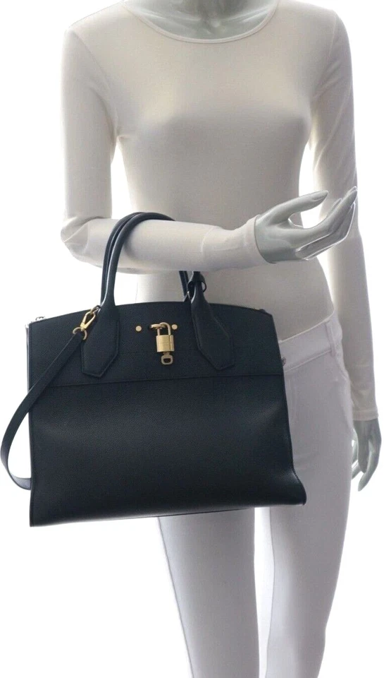 Bolso de Mano Louis Vuitton City Steamer Cuero MM Negro Foto 2 de 4