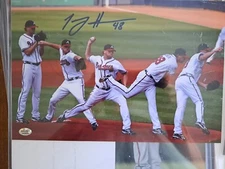 Tommy Hanson 8 X 14 Signed Photo Time Lapse Photo RADKTE cert Atlanta Braves
