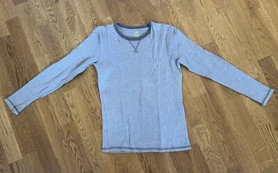 graues gestreiftes Langarmshirt Gr.158-164 H&M Basic - Bild 1 von 3