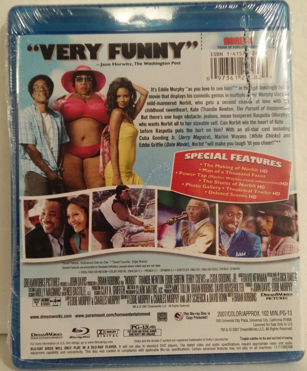 New- Norbit (Blu-ray Disc, 2013) Eddie Murphy -UPC Score