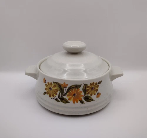 Vintage Capri Bake Serve ‘N Store Stoneware Casserole Dish Bowl Japan Retro MCM