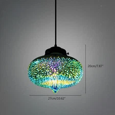 Modern Ceiling Light 3D Colorful Glass Fireworks Pendant Lamp Chandelier Fixture