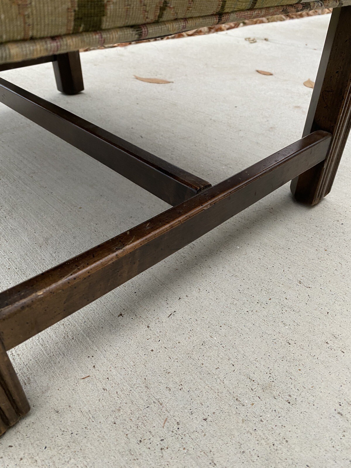 Ethan Allen Traditional Fabric Ottoman Footstool eBay