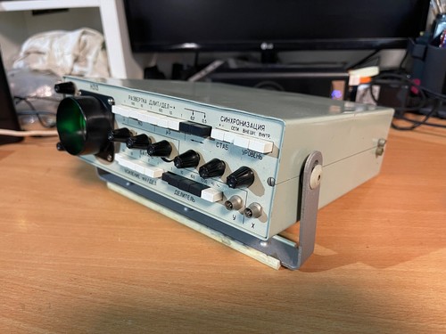 Vintage Soviet Oscilloscope N313 (Н313) 0-10Mhz HAM Radio Russian USSR Working! - Picture 3 of 10