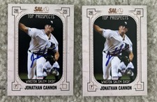 Jonathan Cannon Signed Sal Top Prospect Set Card White Sox Prospect Auto