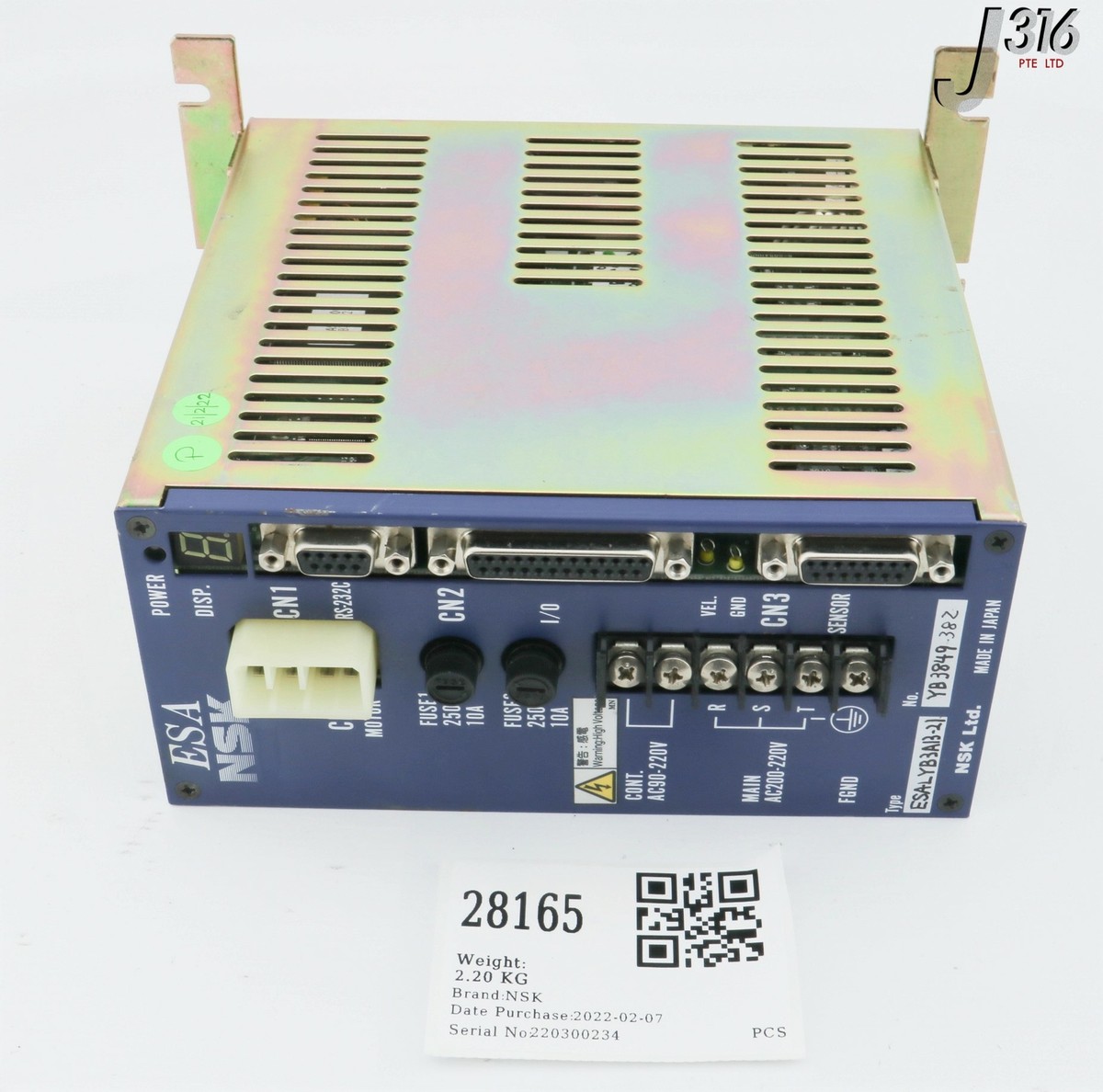 28165 NSK ESA SERVO DRIVER ESA-LYB3A13-21 | eBay