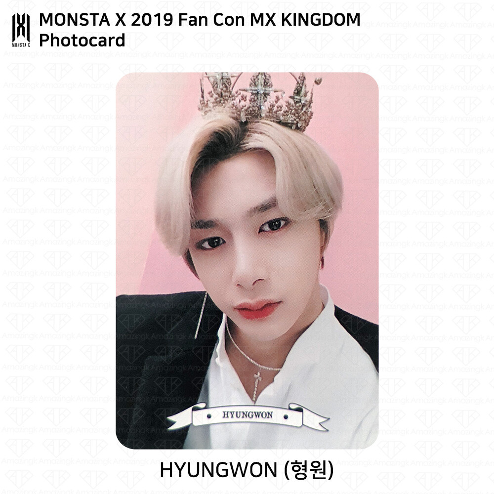 MONSTA X 2019 Fan Con With MONBEBE MX Kingdom Photocard KPOP K-POP