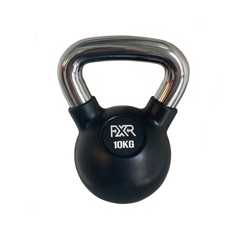 Kettlebell recubierto de goma con mango de acero premium 4 kg - 20 kg pesas rusas de gimnasio - Imagen 5 de 10