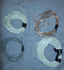 Lot of 4 Landline Telephone Extension Cords Data Wires - Various sizes. 121