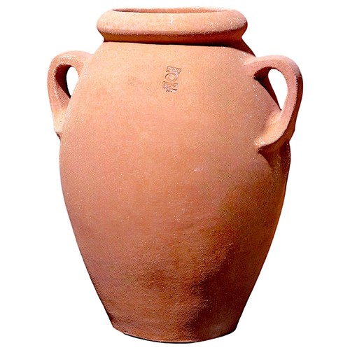 Decorative Terracotta Italian Jar Sculpture For Interiors Garden Ø 40Cm H 56Cm