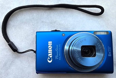 CANON PowerShot ELPH 115 IS 16.0MP Digital Camera w/32gb SD Card (Blue) - TESTED