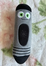 BabyFirst TV Black Crayon Plush Toy 8  Gray Soft Stuffed Crayon No Sound