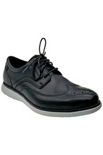 Rockport Men's Garett Wing Tip Oxford Black/Vapor