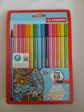 STABILO Pen68 Premium Filzstift, 15er Kartone...
