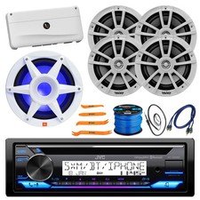 JVC Bluetooth USB AUX CD Receiver, 4x 6.5" 225W Speakers, 10" Subwoofer, Amp