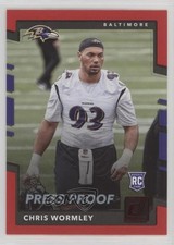 2017 Panini Donruss Rookies Press Proof Red Chris Wormley #393 10ip