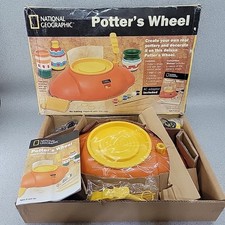 Unused National Geographic Clay Potter's Wheel Boxed Complete 