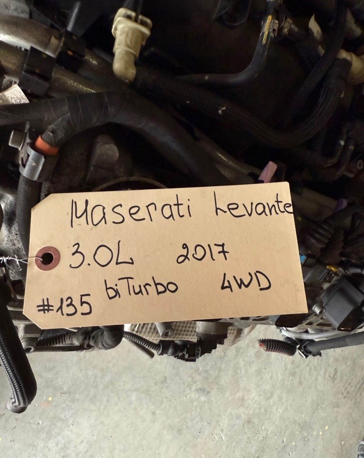 ✅ Maserati Levante - Engine motor assembly 3.0L 2017 - 2024 biTurbo 4WD