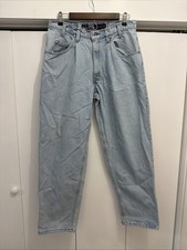 VTG 1992 Levi SilverTab Baggy Jeans Men 32x30 Denim 90s Distressed, Made in USA