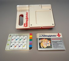 Vintage V Tech Little Talking Scholar W/44 Learning Cards Tested Working
