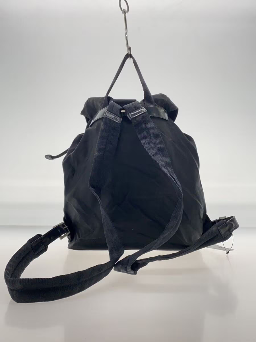 PRADA Backpack Nylon BLK Plain Backpack Triangle … - image 3