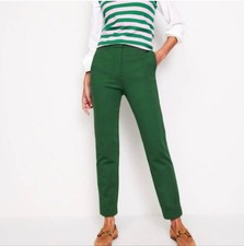 Boden Highgate Ponte Pants Pine Green Stretch Slim Ankle Office Preppy 10L