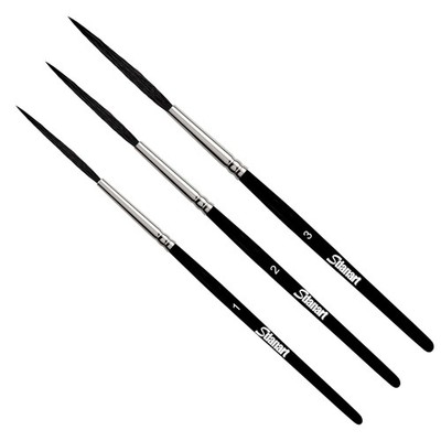 Scroll Pinstriping Brush 3 PCS Professional Script Pinstripe Wool Nylon