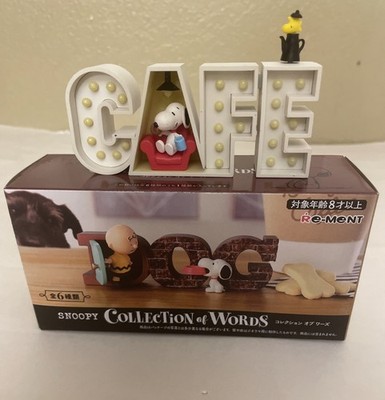 Re-Ment Peanuts Snoopy CAFE   Collection of words collectible figure