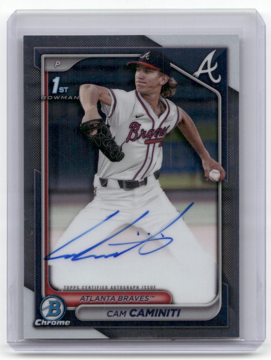 2024 Bowman Draft #CPA-CC Cam Caminiti Chrome Prospect Autographs