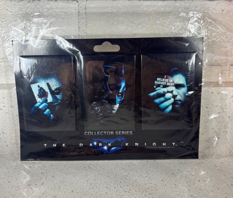 Batman The Dark Knight 2008 Collector Promo Pin Set Christian Bale Heath Ledger