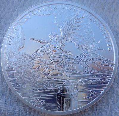 1 oz. 2028 LIBERTATTERED #8 Zombucks World Series rounds .999 fine
