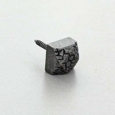 Heritage Zinn dekorative Ohrstecker - rustikale quadratische Tür & Möbel Detail