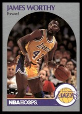 James Worthy 1990 Hoops Lakers  Lakers NBA READ FREE SHIPPING AutographDen