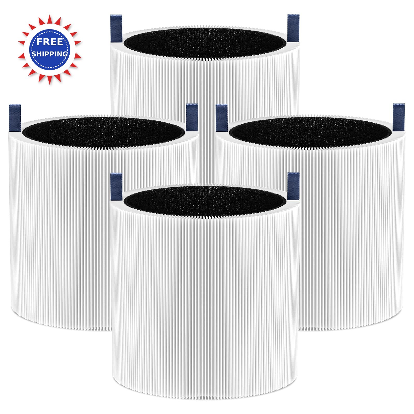 4 Pack Compatible Blueair Blue Pure Mini Max Air Purifier Replacement Filter