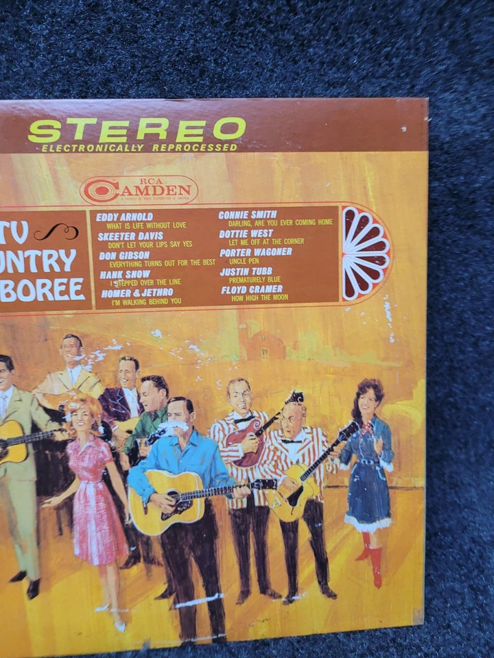 Vintage RCA Camden Vinyl Record TV Country Jamboree Compilation CAS-925(e) LP - Imagem 3 de 4