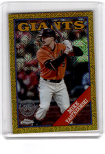Topps 2023 1988 Topps Chrome Silver Pack Gold Mojo 2T88C-42 Mike Yastrzemski /50