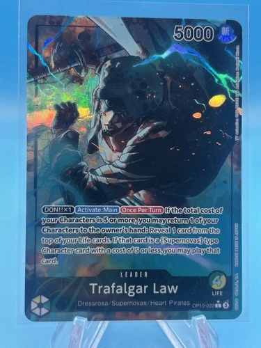One Piece Royal Blood Trafalgar Law OP10-022 Parallel Alternate Alt Art Leader