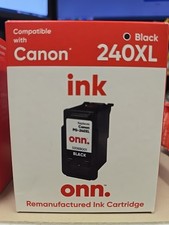 onn. Canon 240XL Black Ink Cartridge EXP 10/2024 BRAND NEW
