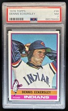 1976 Topps Dennis Eckersley Rookie RC #98 Indians PSA 7