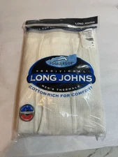 New Polar Edge Traditional Long Johns Men's CREW SHIRT Thermals Size XL 46-48