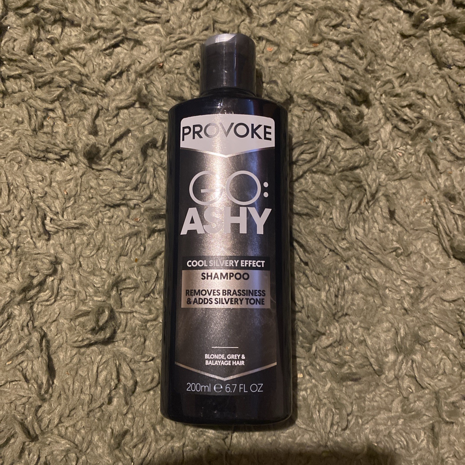 PROVOKE Go Ashy Shampoo 200ml, Remove Brassiness & Adds Silvery Tone to Hair,