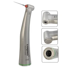 LANJING Dental Endodontic Handpiece 8:1 Contra Angle Push Button Mini Head NSK