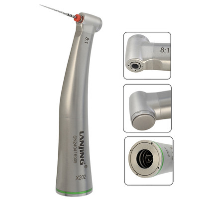 Dental Endo Handpiece 8:1 Contra Angle Endodontic Push Button Mini Head Dentsply