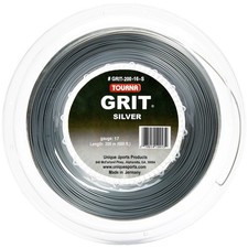 Tourna Grit Nano 17G Tennis String Reel - Durable Silver - 660 ft