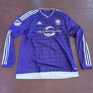 2015/16 Orlando City SC Soccer Jersey CYLE LARIN #9 Size L Team Adidas Futbol